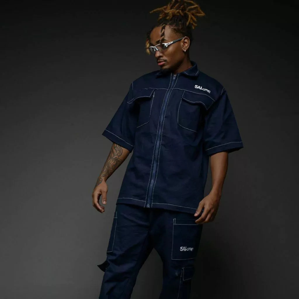 Conjunto jeans pespontado