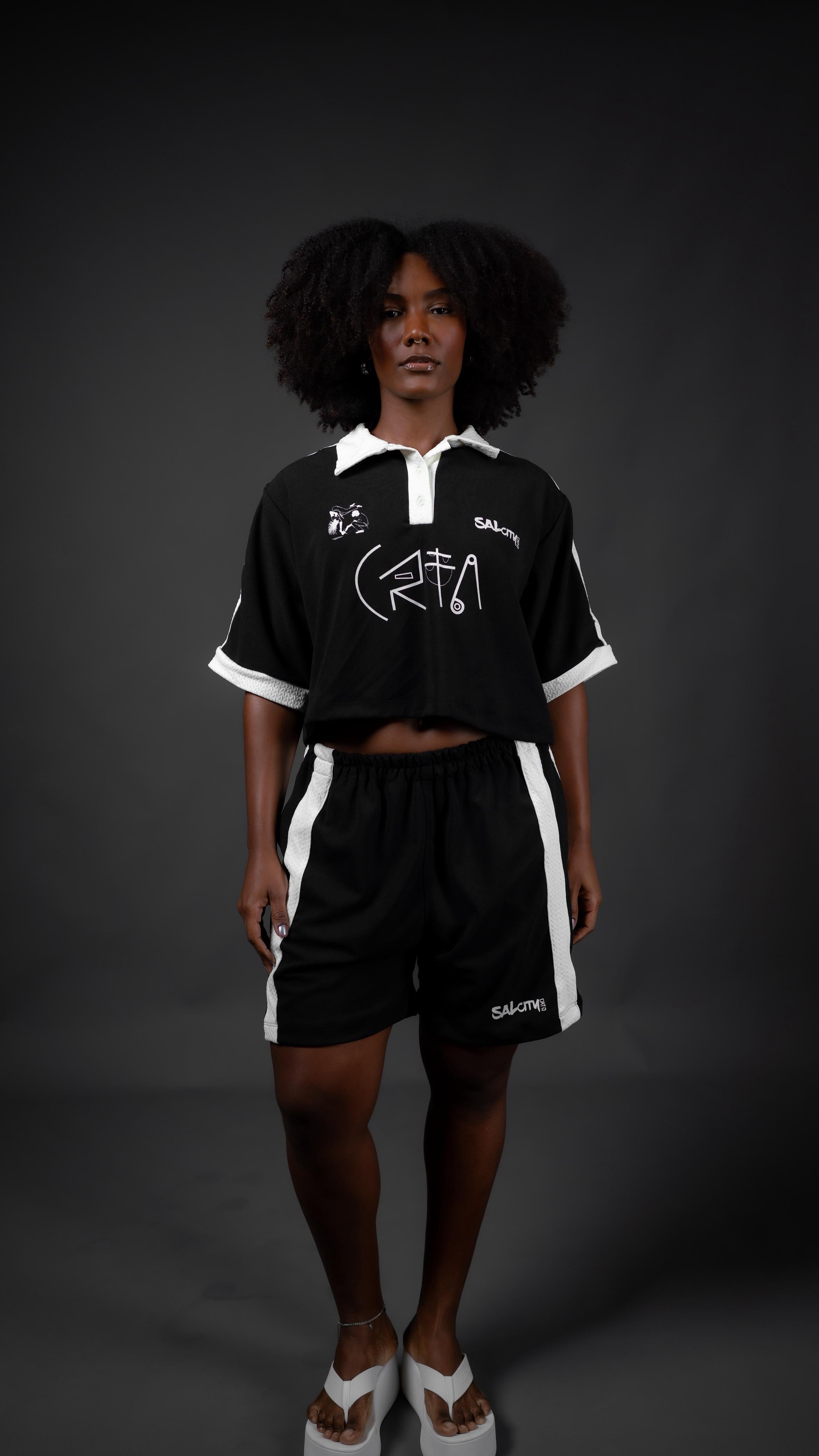 Conjunto short e cropped monocity