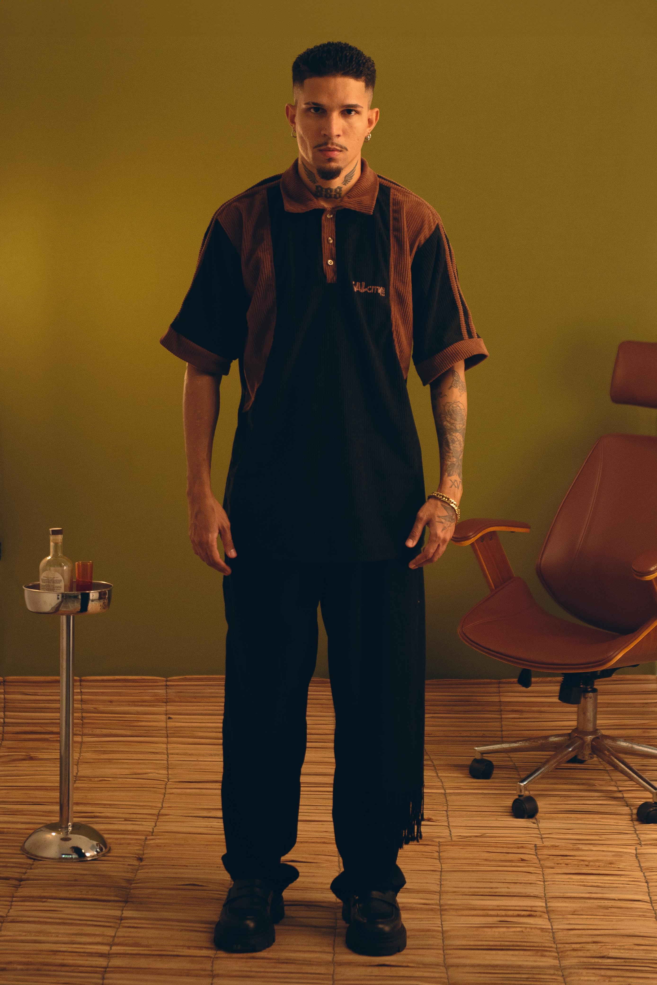 Conjunto polo cotelê