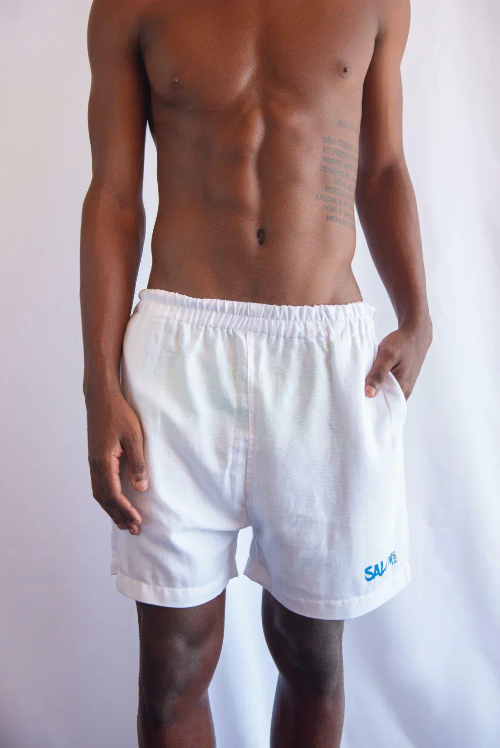 Short linho algodão