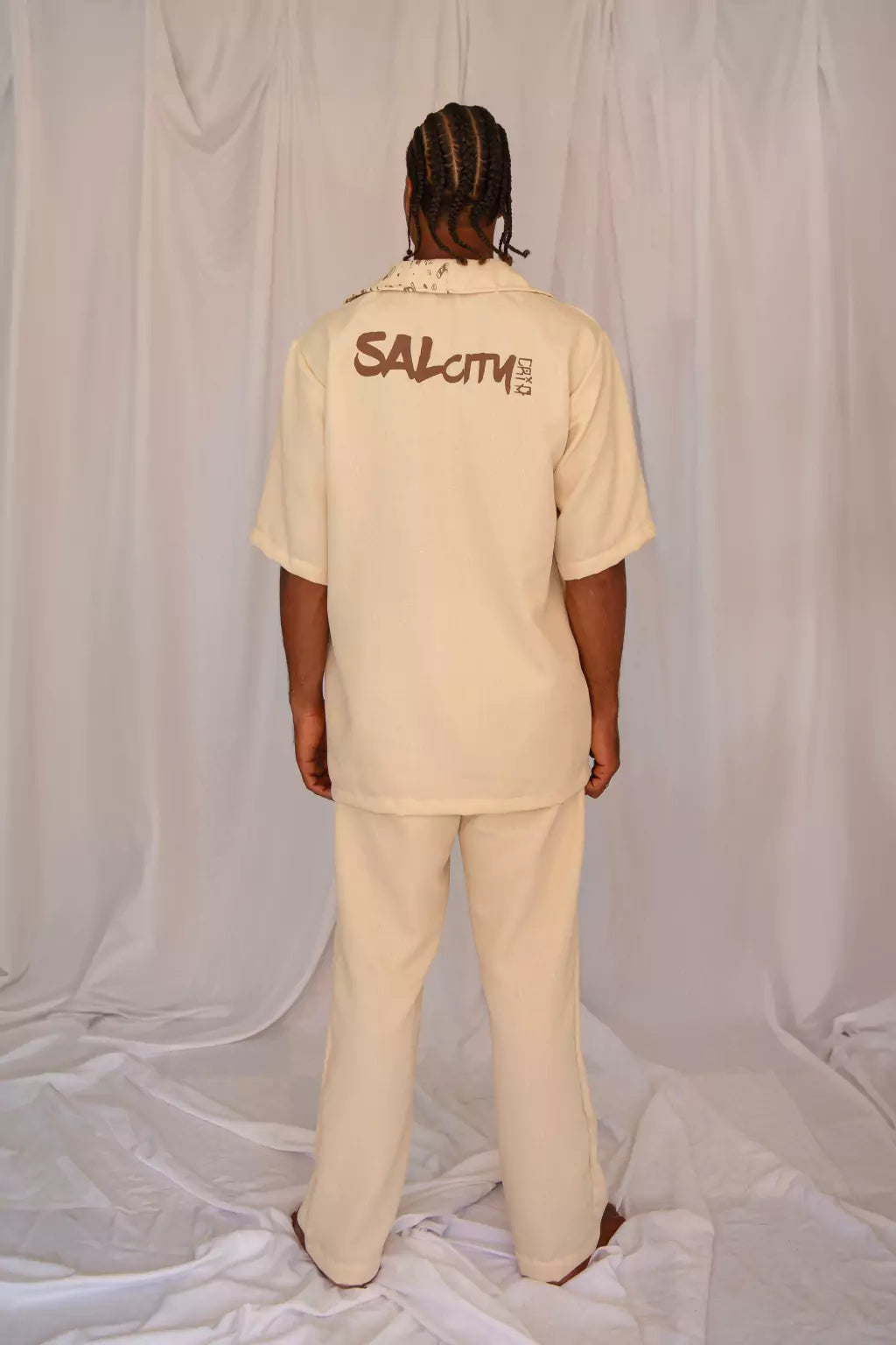 Camisa de botão linhão